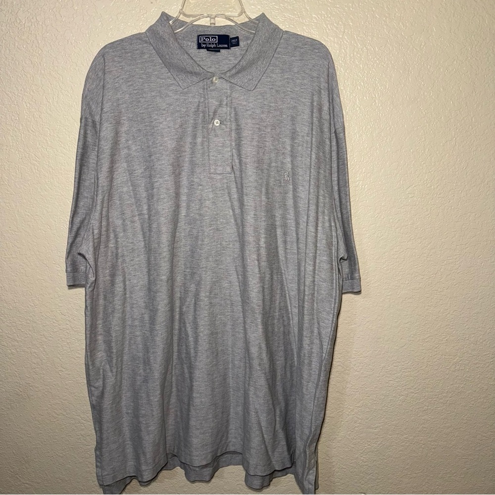 Polo Ralph Lauren Gray Polo Shirt Men’s 2XLT Tall Pima Cotton Short Sleeve